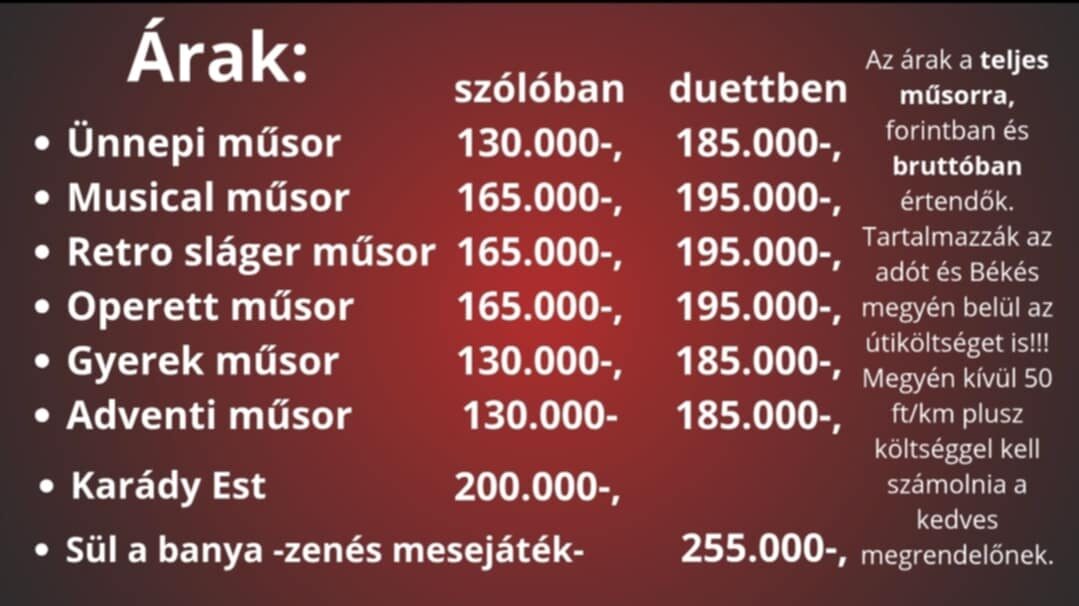 Rendelhető Műsoraim